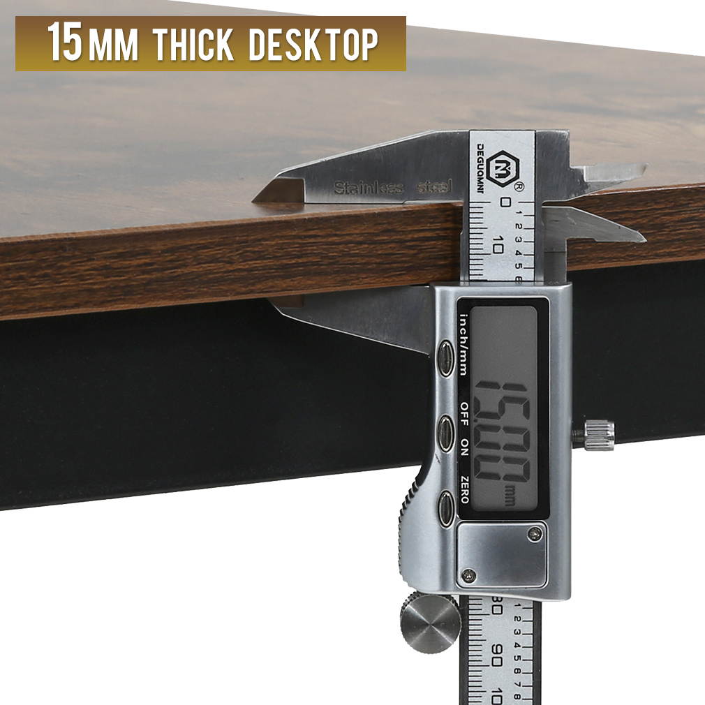 Computer Desk Home Office Desk Gaming Desk Large 47.2&rdquo;W x 23.6&rdquo;D Corner Writing Black Student Art Modren Simple Style PC Wood and Metal Desk Workstation for Small Space