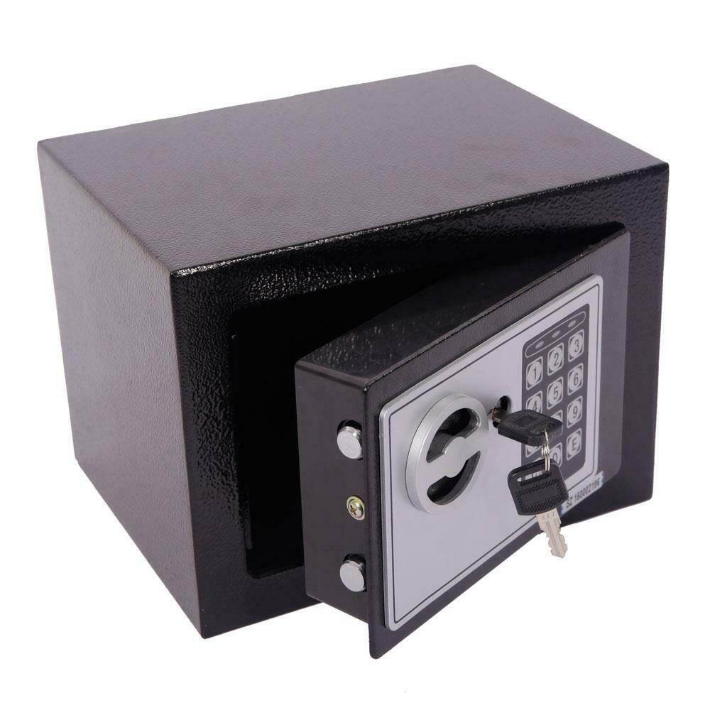 New Electronic Digital Safe Box Keypad Lock Home Office Hotel Hide Cash Black