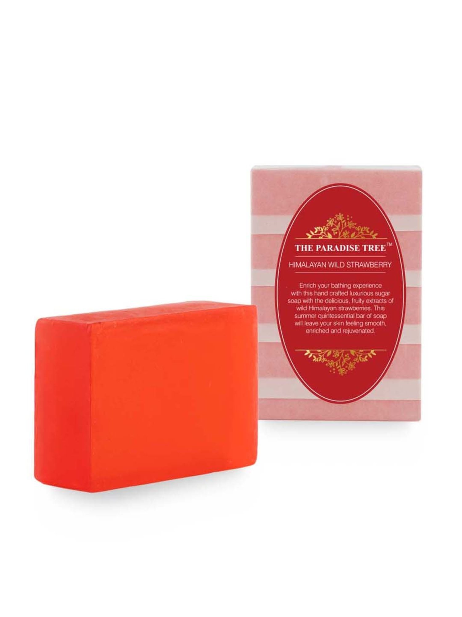 The Paradise Tree's Himalayan Strawberry Sugar Soap - 100 gm