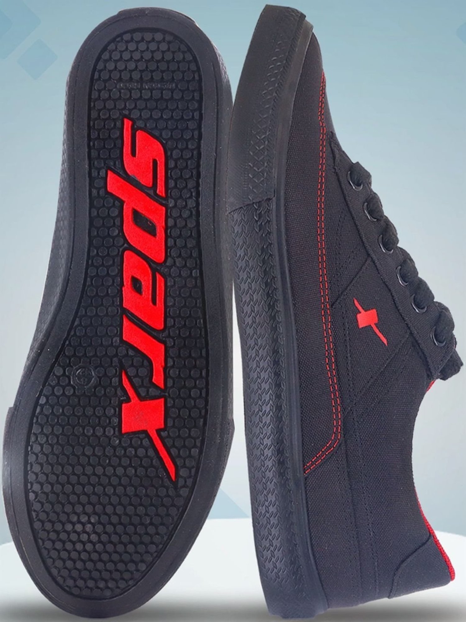 Sparx Men's Black Casual Sneakers