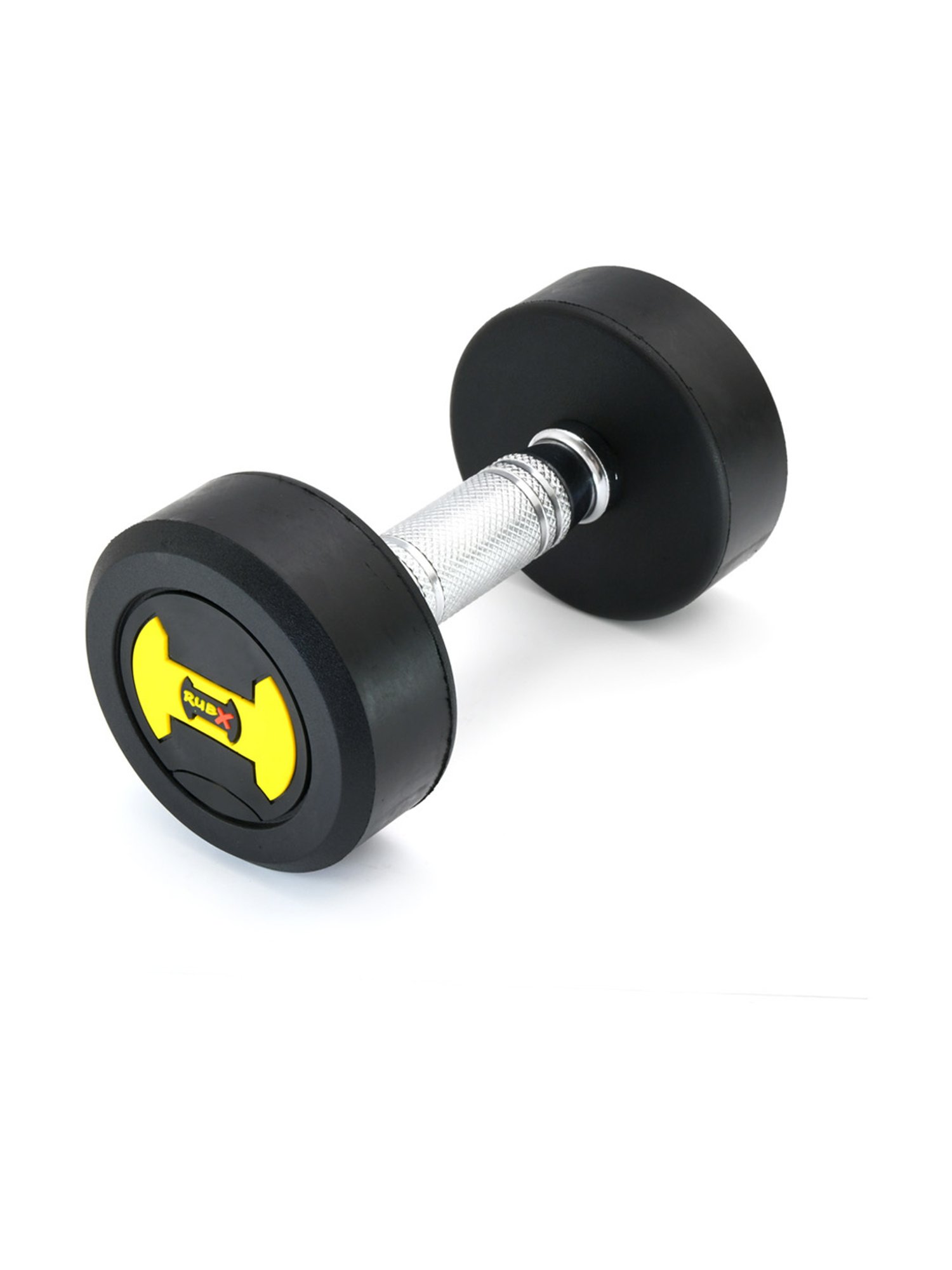 RUBX Rubber Coated Professional Round Dumbbells (Sold in Pair) (2.5 Kg x 2pc (Total = 5 kg))