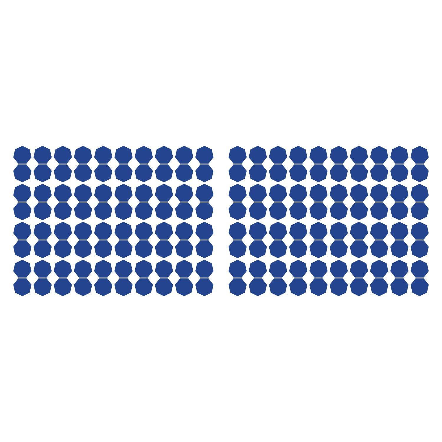 LiteMark 1 Inch Yellow Removable Heptagon Decals - Pack of 160