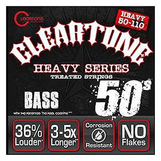 Cleartone Heavy Series Bass Guitar Strings - 4 String - 6550 - 50-110 Treated