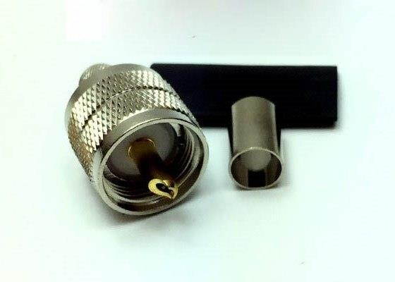 10pcs UHF PL259 PL-259 Male Plug Crimp RG5 LMR300 RG212 5D-FB Ecoflex 7 RF Connector