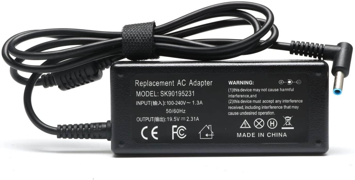 Novelty 19.5V 2.31A 45W AC Adapter Charger for HP Stream 11 13 14; Split 13 X2; Elitebook Folio 1040 G1; Pavilion X2 11 13 15, Compatible 719309-003 721092-001 741727-001 740015-001 SK90195231