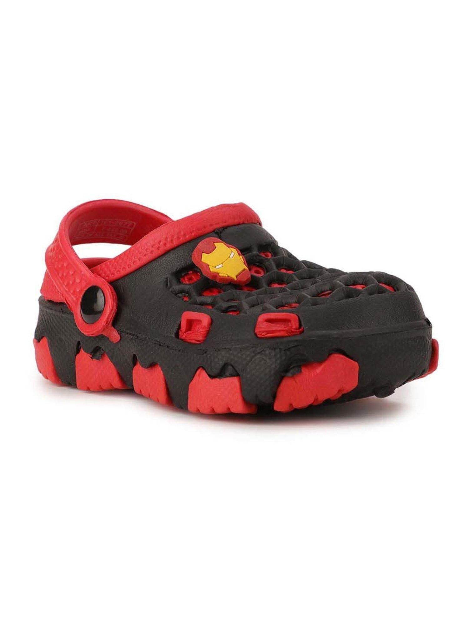 Disney by Bata Kids Grey & Red Back Strap Clogs