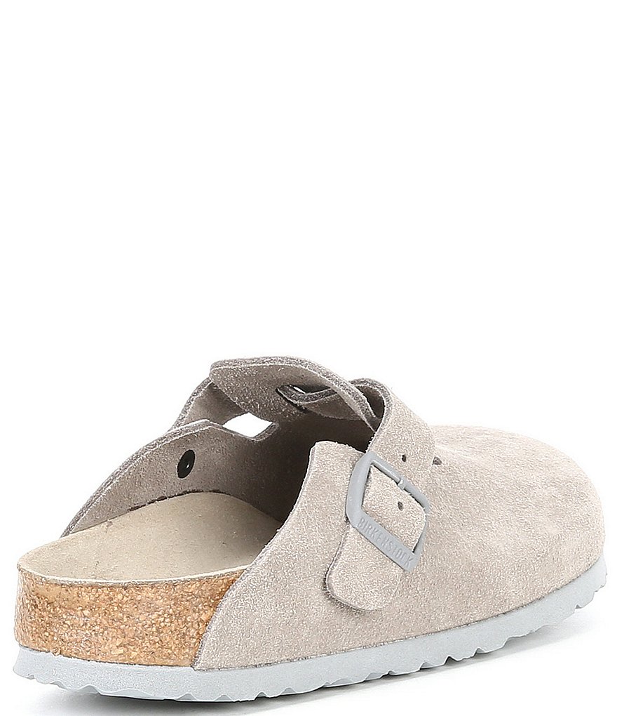 Birkenstock Women's Boston Suede Soft Footbed Clogs