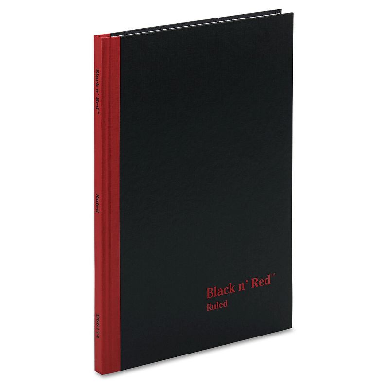 Black n' Red 8-1/4 x 11-3/4 Casebound Composition Notebook, Ruled- White (96 Sheets per Pad)