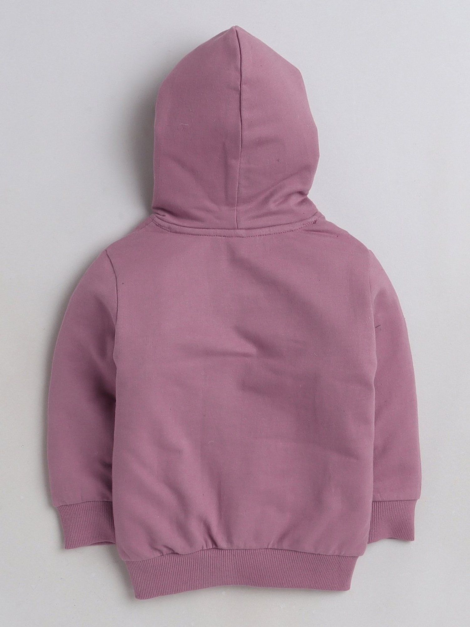 Bumzee Kids Dusty Pink Graphic Print Full Sleeves Sweatshirt