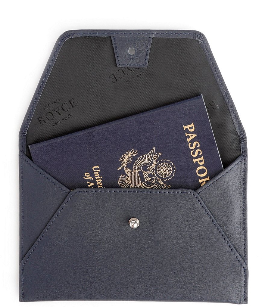 ROYCE New York Leather Envelope Travel Organizer
