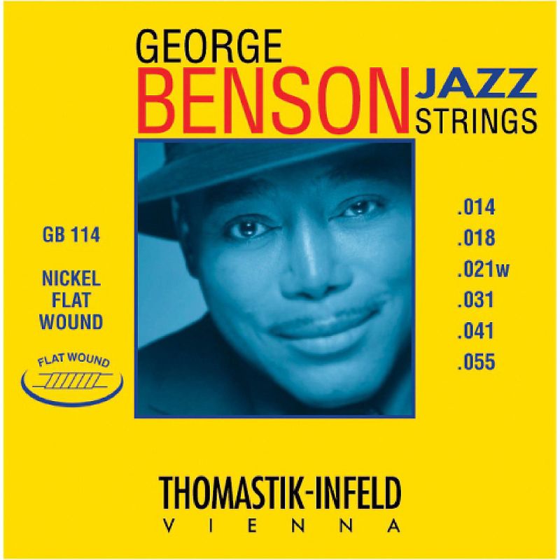 Thomastik GB114 George Benson Custom Heavy Flatwound Jazz Guitar Strings