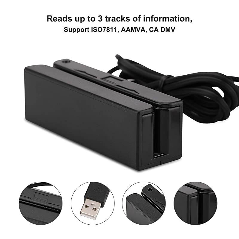 MSR90 USB Swipe Magnetic Credit Card Reader 3 Tracks Mini Smart Card Reader MSR605 MSR606