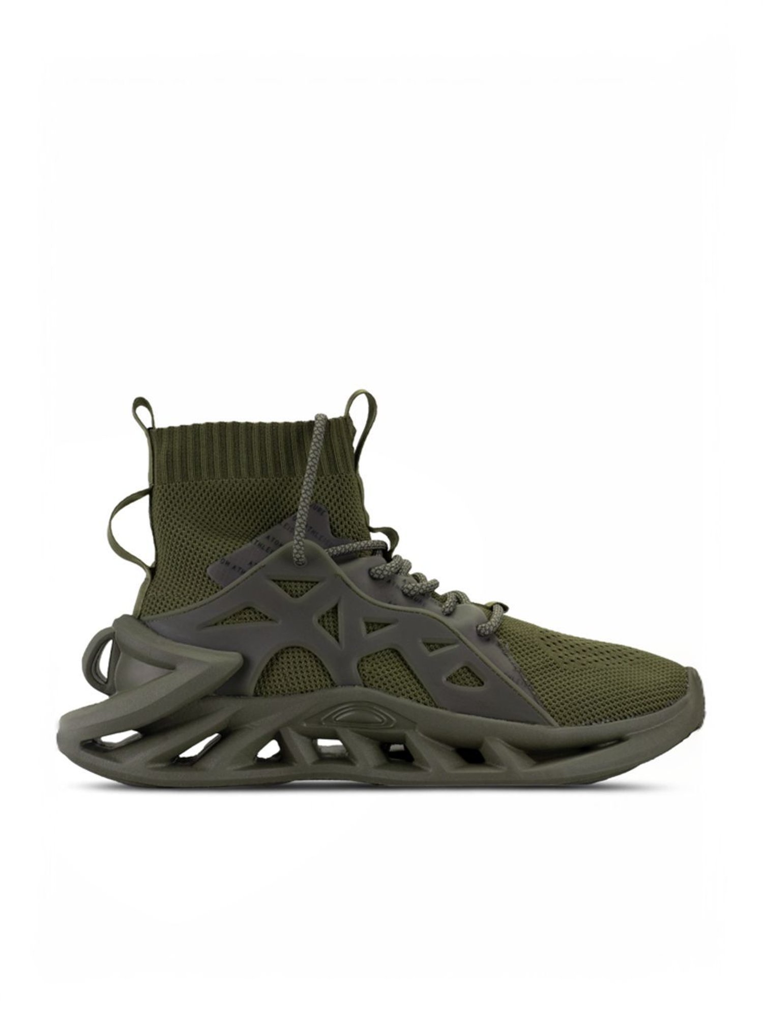 Atom Men's Alpha SoftBounce Olive Running Shoes