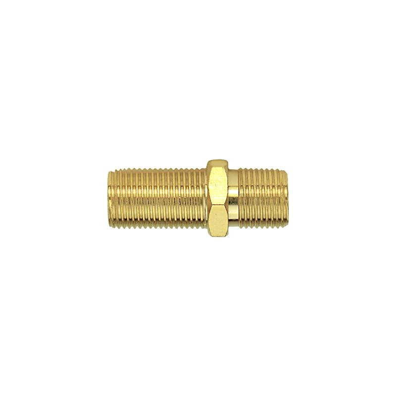 F81 Splice Connector 3GHz Female to Female FType Coaxial Cable Extension GoldPlated 5 Pack Part CONNF81G5PK