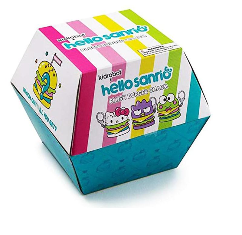 Kidrobot Hello Kitty Blind Box Plush Burger Charms - One Random