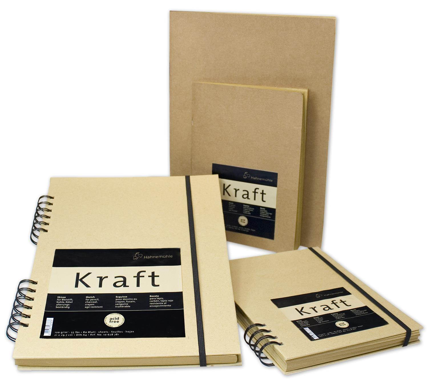 Hahnemuhle Kraft Paper Sketch A5 Booklet (Ochre Cover, 20 Sheets)