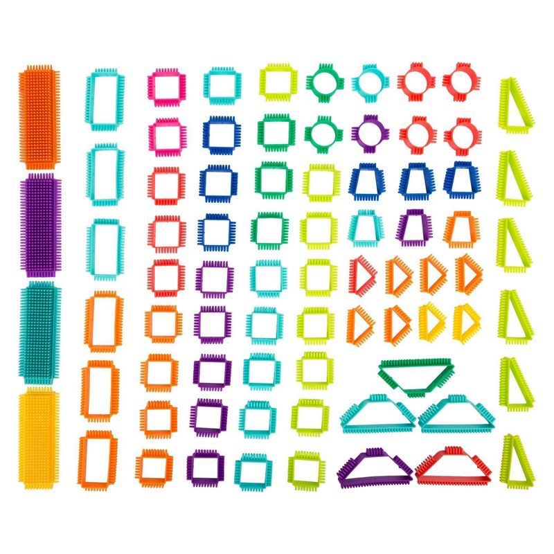 Small Foot Wooden Toys  Safari Theme Wood And Knobs Building Blocks Playset - 150pc