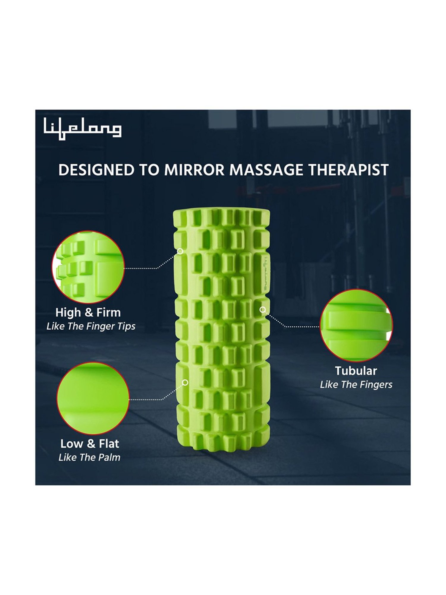 Lifelong Back Pain Foam Rollers (Green) Size - One Size