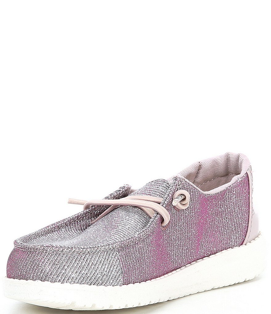 Hey Dude Girls' Wendy Disco Pink Washable Slip-Ons (Toddler)