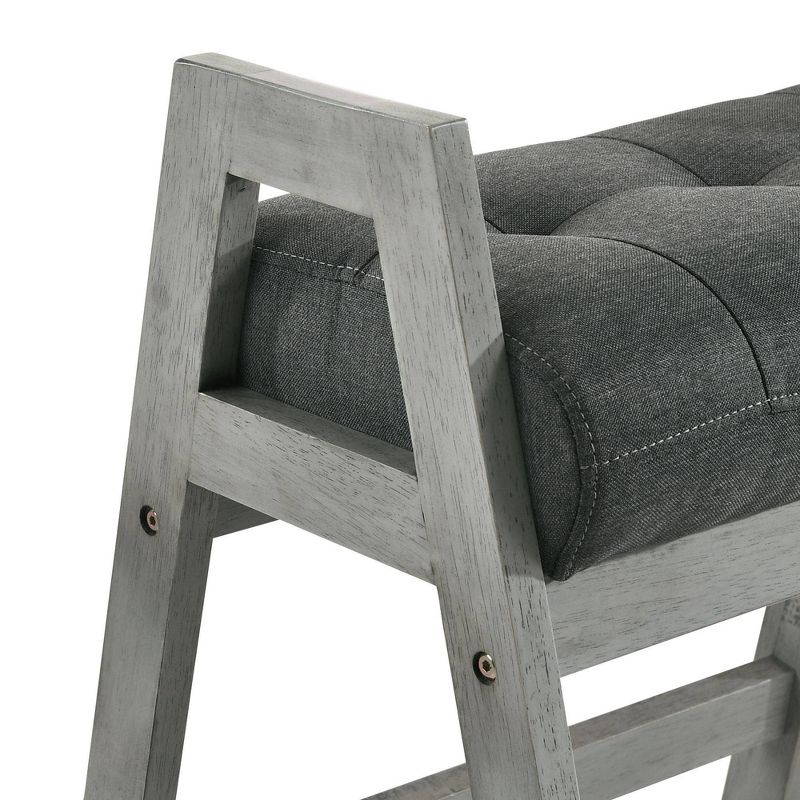 Set of 4 Jayne Stacking Stools Gray/White - Picket House Furnishings