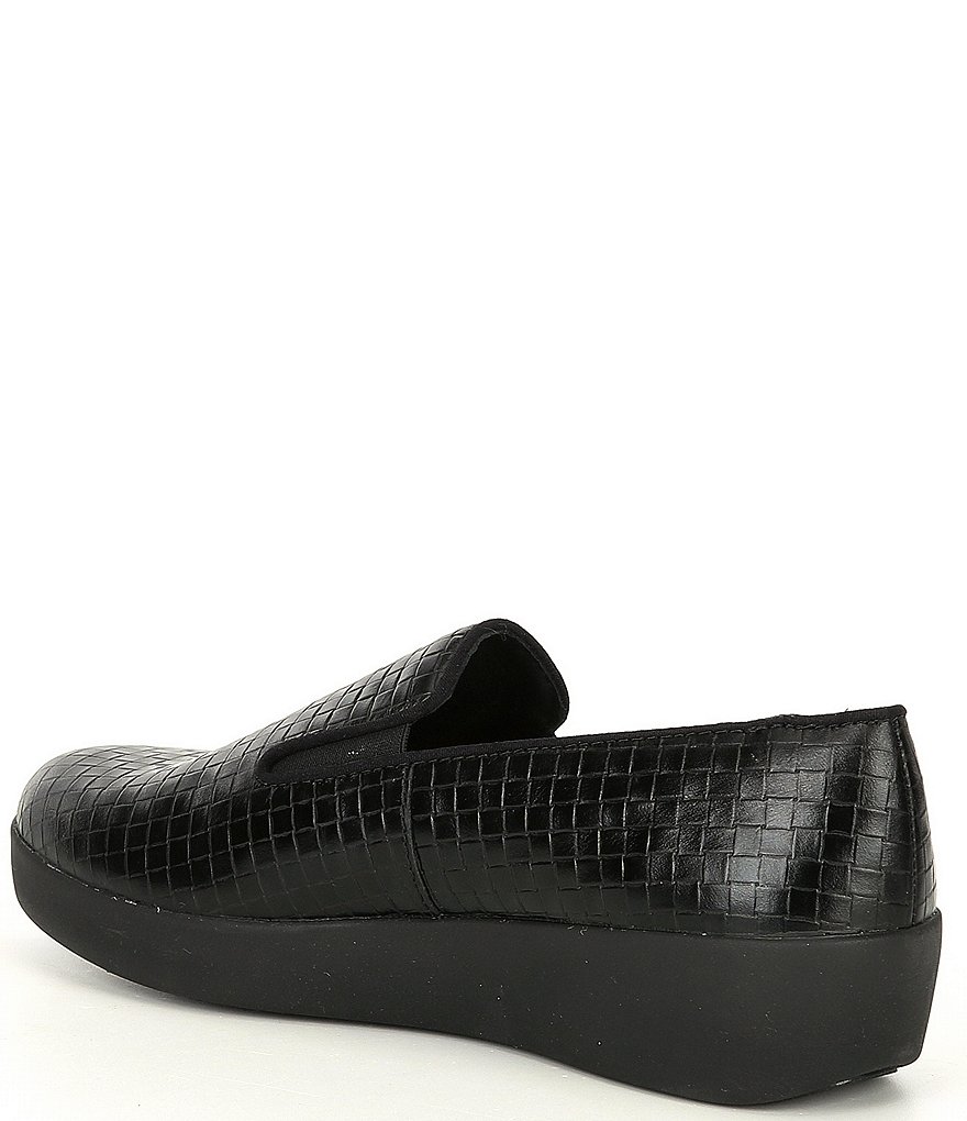 FitFlop Superskate Leather Wedge Sneakers