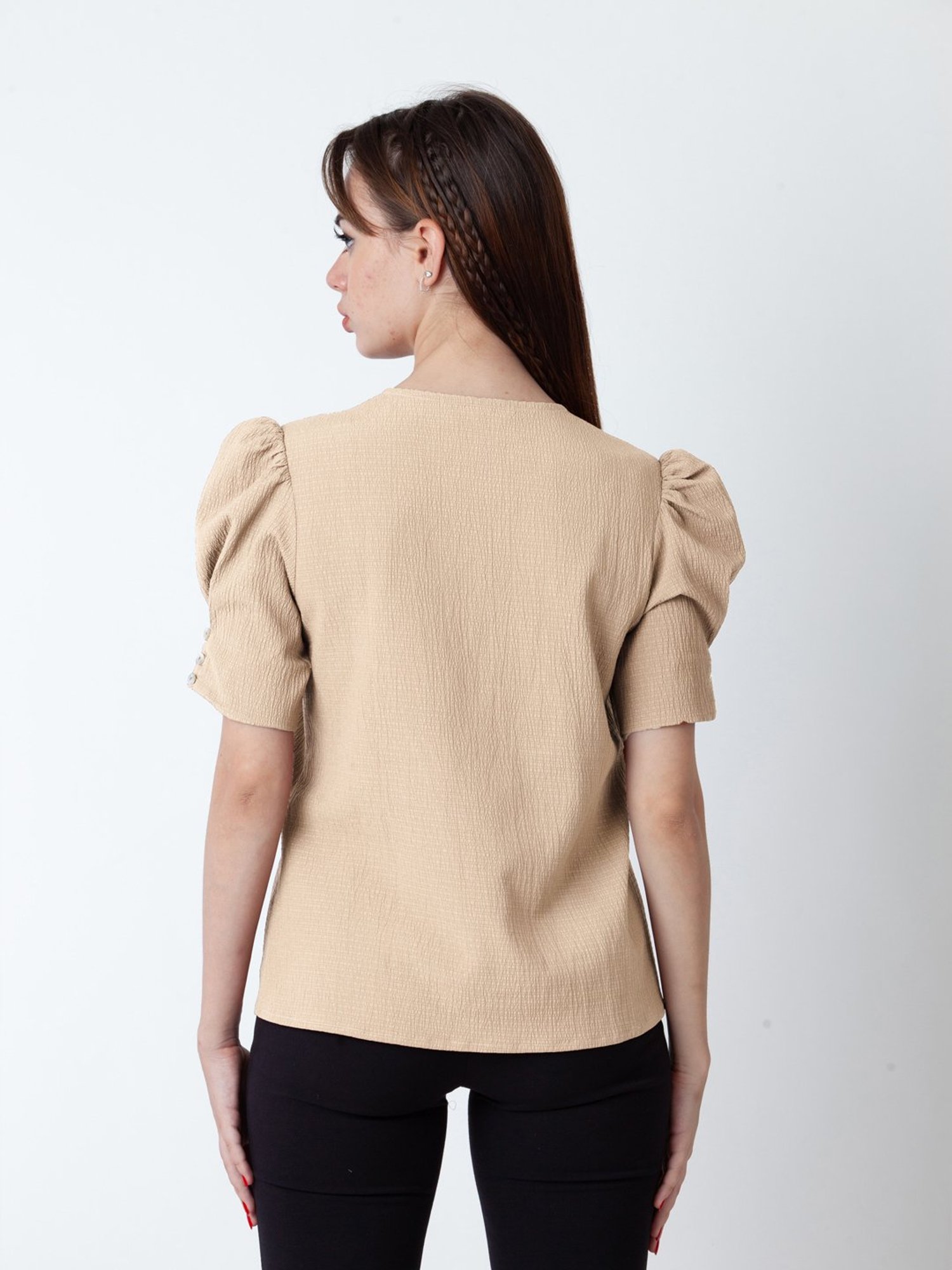 Zink London Beige Regular Fit Top