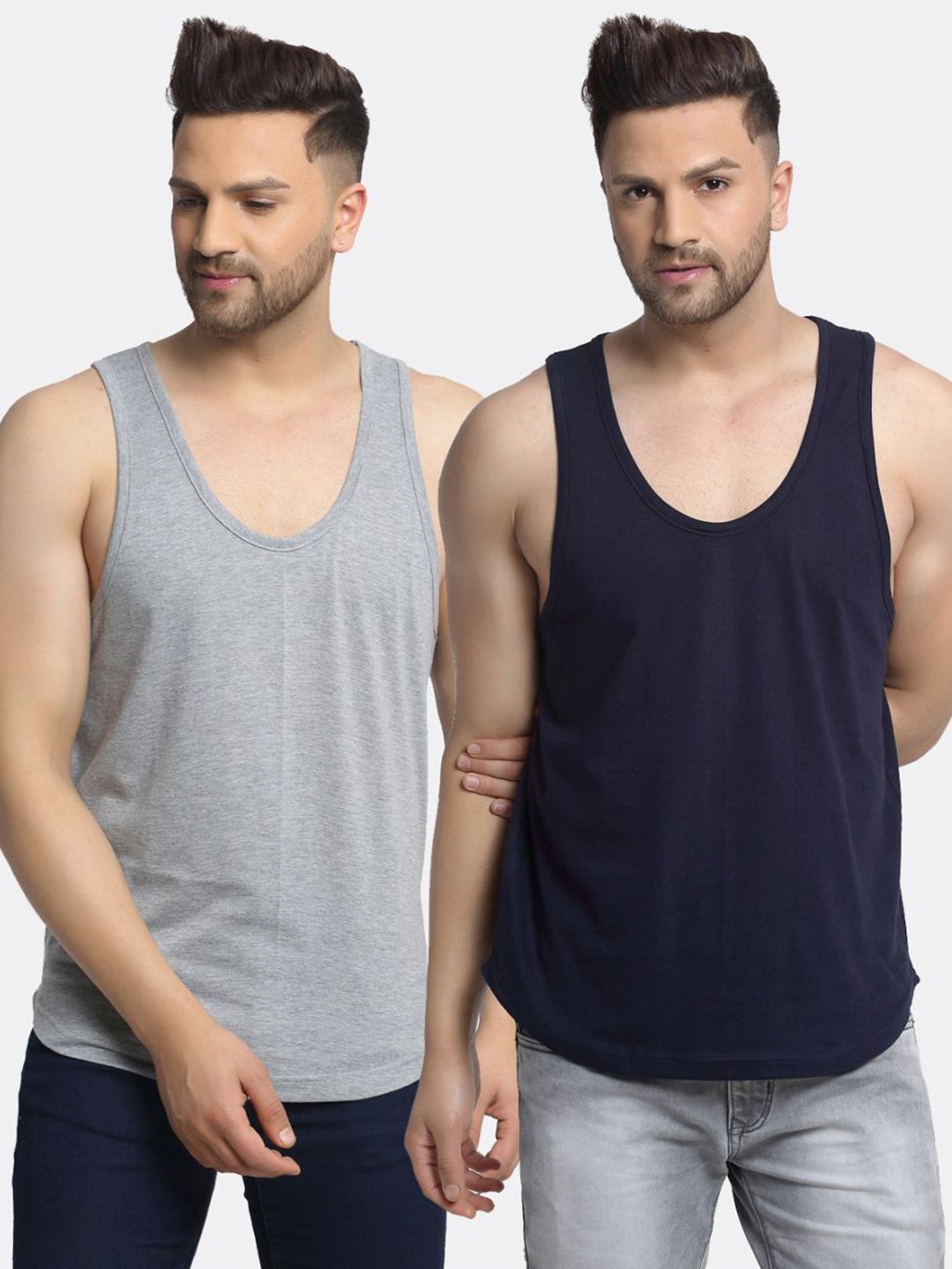 Bodycare Anthra Melange Regular Fit Thermal Top