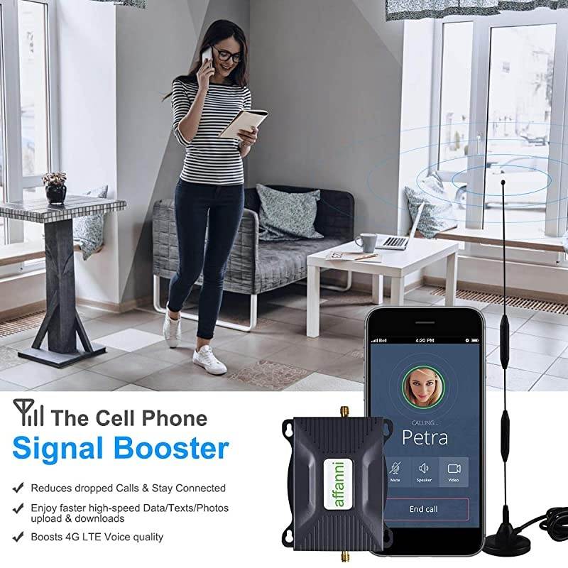 Cell Phone Signal Booster 4G LTE Signal Booster ATT Cell Phone Booster Extender US Cellular Band12/17 ATT Cell Signal Booster T-Mobile Cellular Booster Amplifier Repeater for Home House