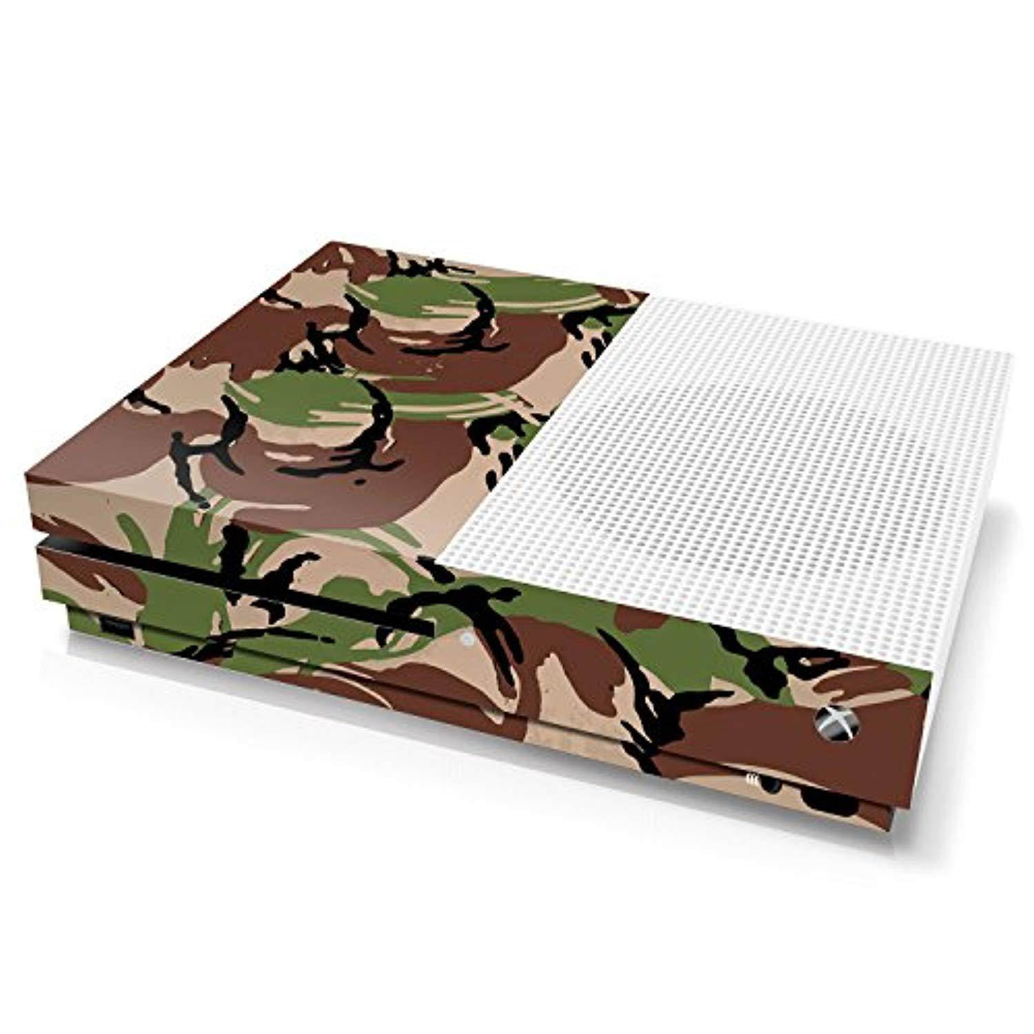 controller gear xbox one s console skin - camouflage: british dpm - officially licensed by xbox - xbox one