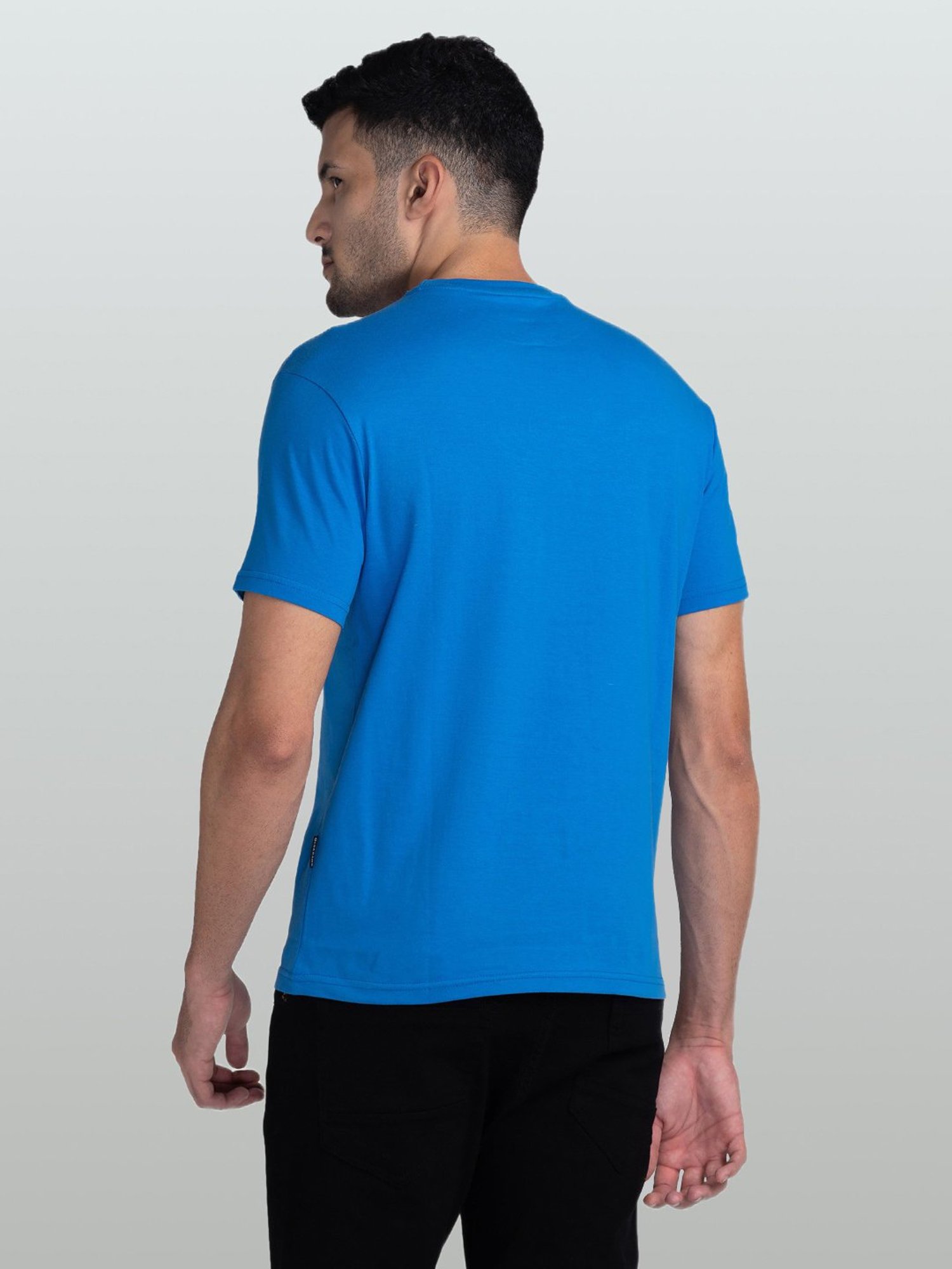 Giordano Blue Slim Fit Crew T-Shirt