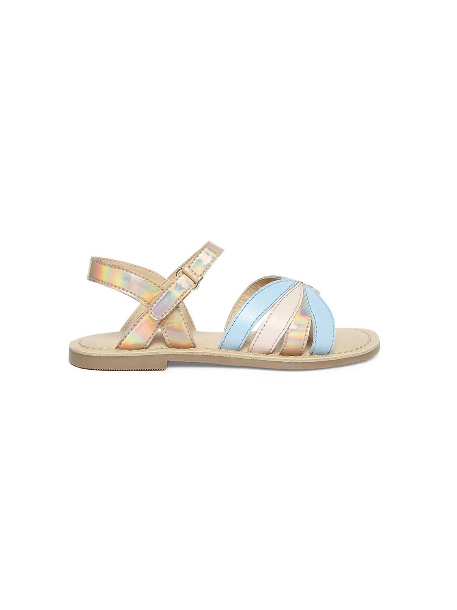 Aria Nica Kids Rose New Sky Blue & Beige Casual Sandals