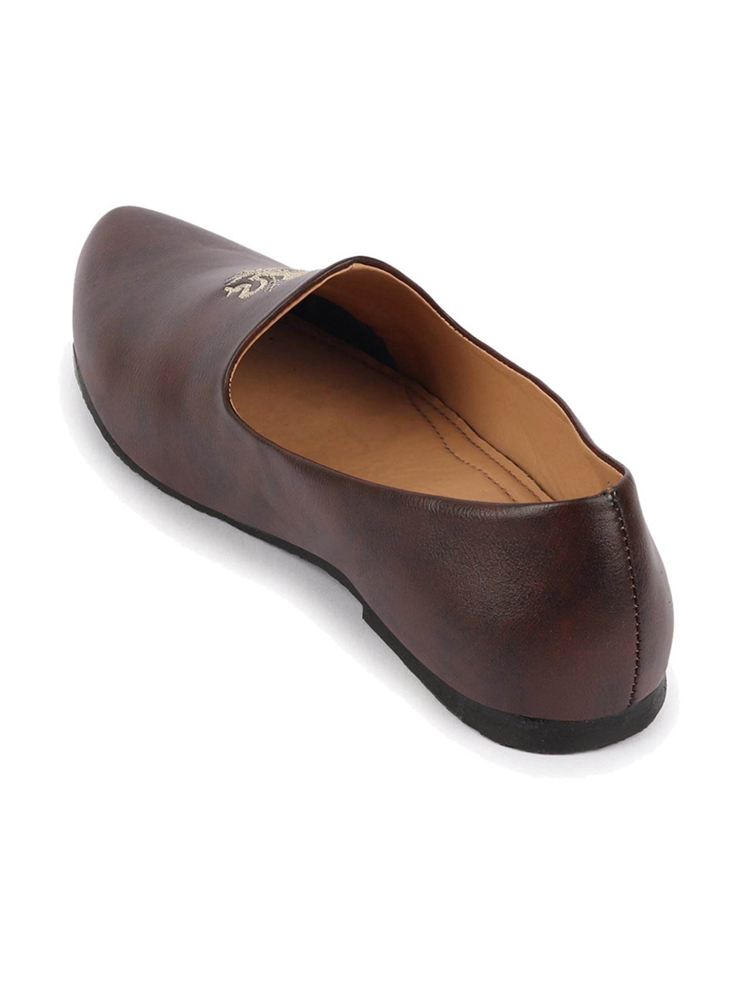 Fausto Men's Brown Ethnic Juttis