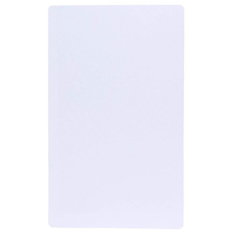 White Card Stock Paper with Round Edges, Letter Size (8.5 x 14 in, 60 Sheets)