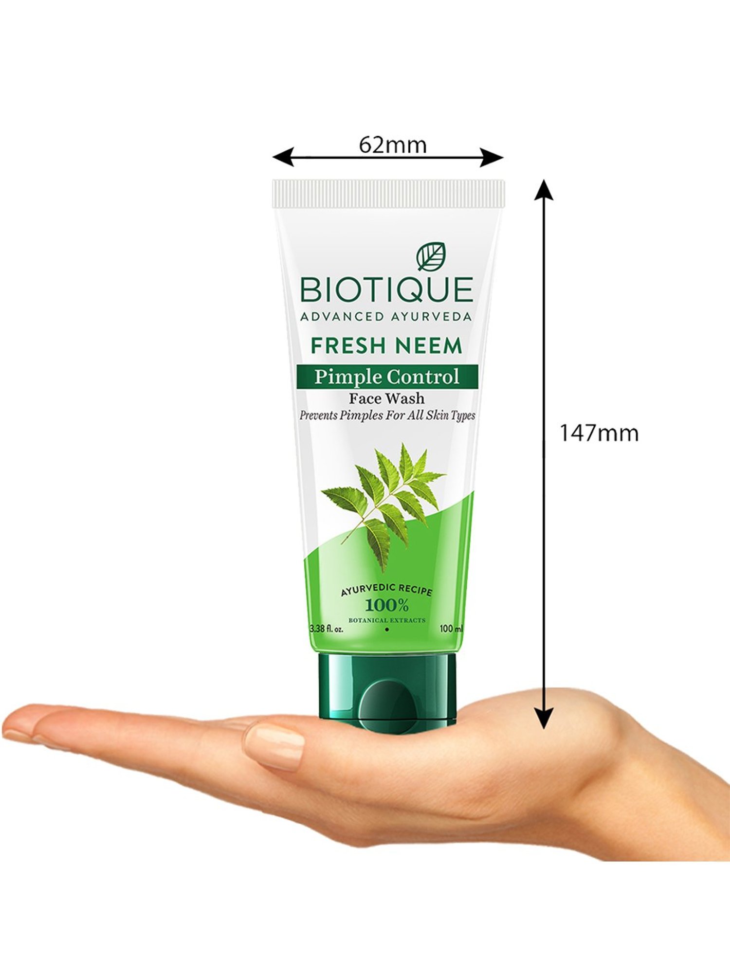 Biotique Fresh Neem Pimple Control Face Wash - 100 ml