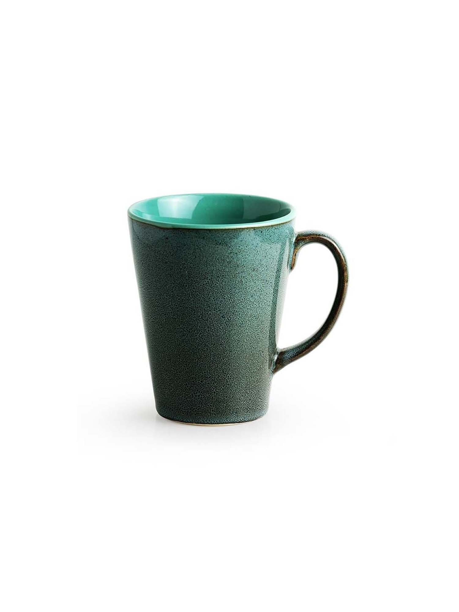 Femora Black Ceramic Coffee Mugs (0.36 L) - Set of 4