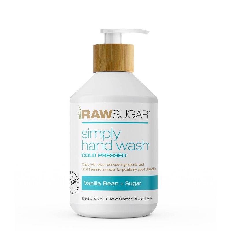 Raw Sugar Simply Hand Wash Vanilla Bean + Sugar - 16.9 fl oz