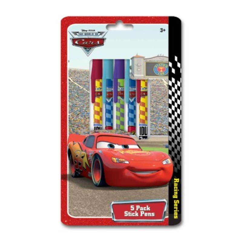 cars Stick Pens, 5 pack (7703A)