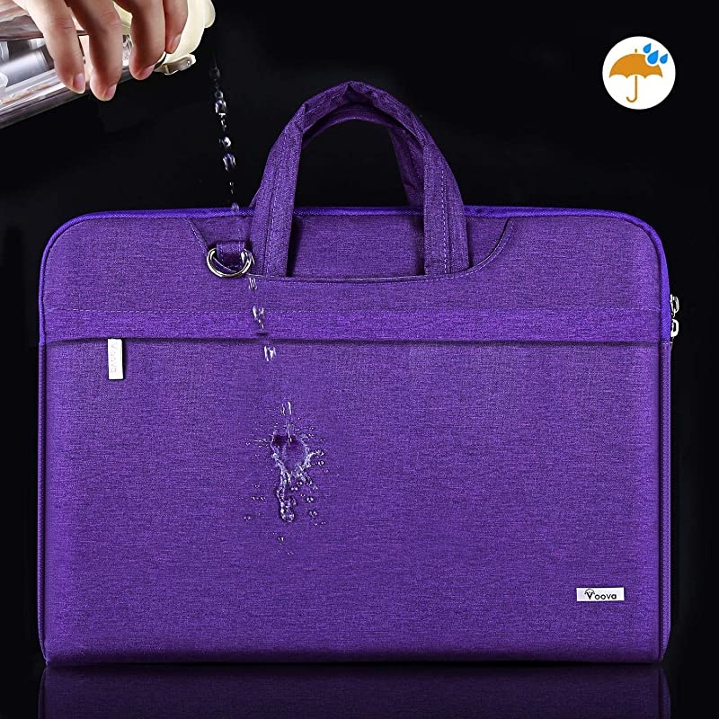 Laptop Bag Case 17 17.3 inch with Shoulder Strap,Waterproof Women Computer Carrying Sleeve Cover Compatible with New Razer Blade Pro,HP ENVY Laptop,ThinkPad P72,Dell ASUS Notebook,Violet