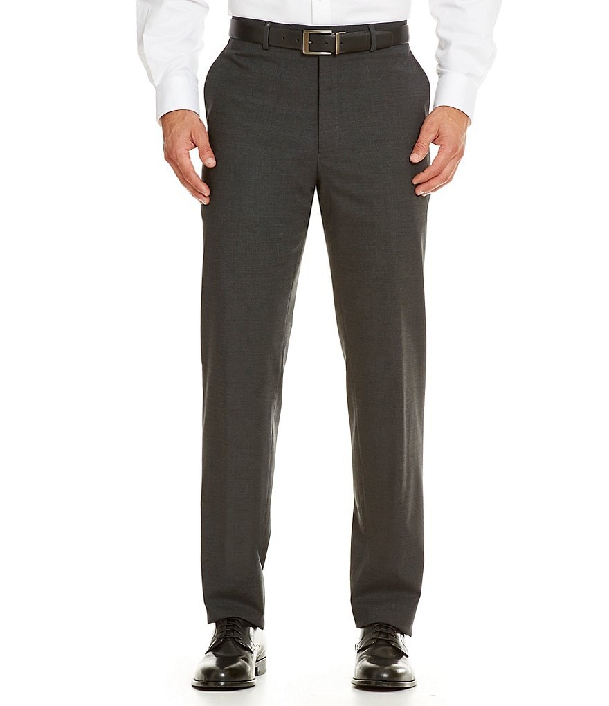 Hart Schaffner Marx New York Performance Tailored Modern Fit Flat-Front Dress Pants
