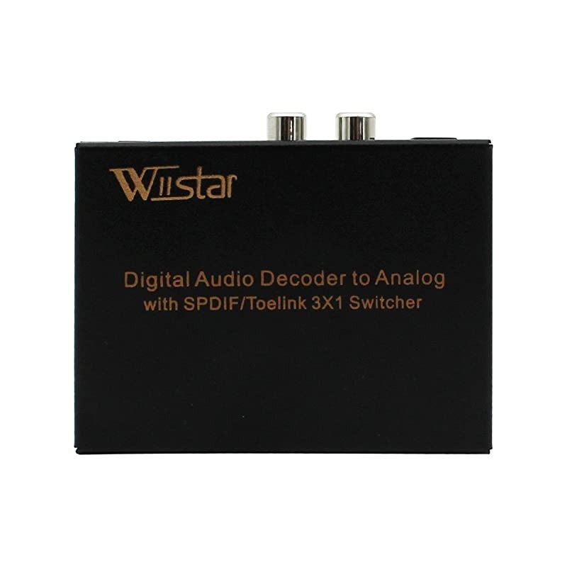 Toslink Switch 3x1 Digital Optical Audio Switch 3x1 with Analog RCA and 35mm Support 51CH 51CH LPCM20 DTS