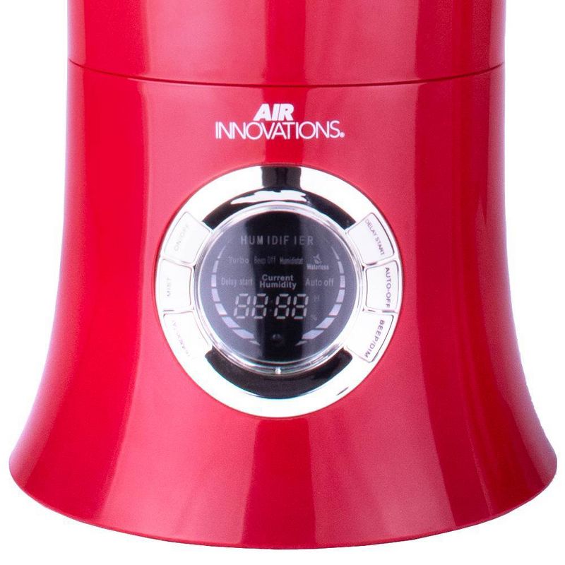 Air Innovations 1.7 Gal Ultrasonic Cool Mist Humidifier with Aroma Tray Red