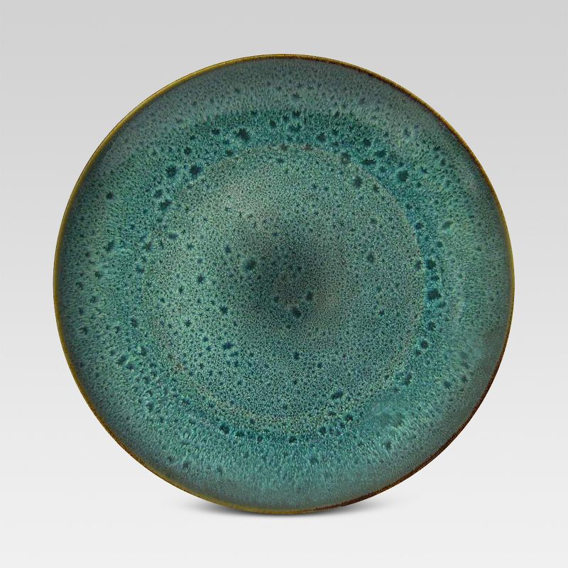 Belmont  Dinner Plate Green Reactive 10.75"x10.75" - Threshold™