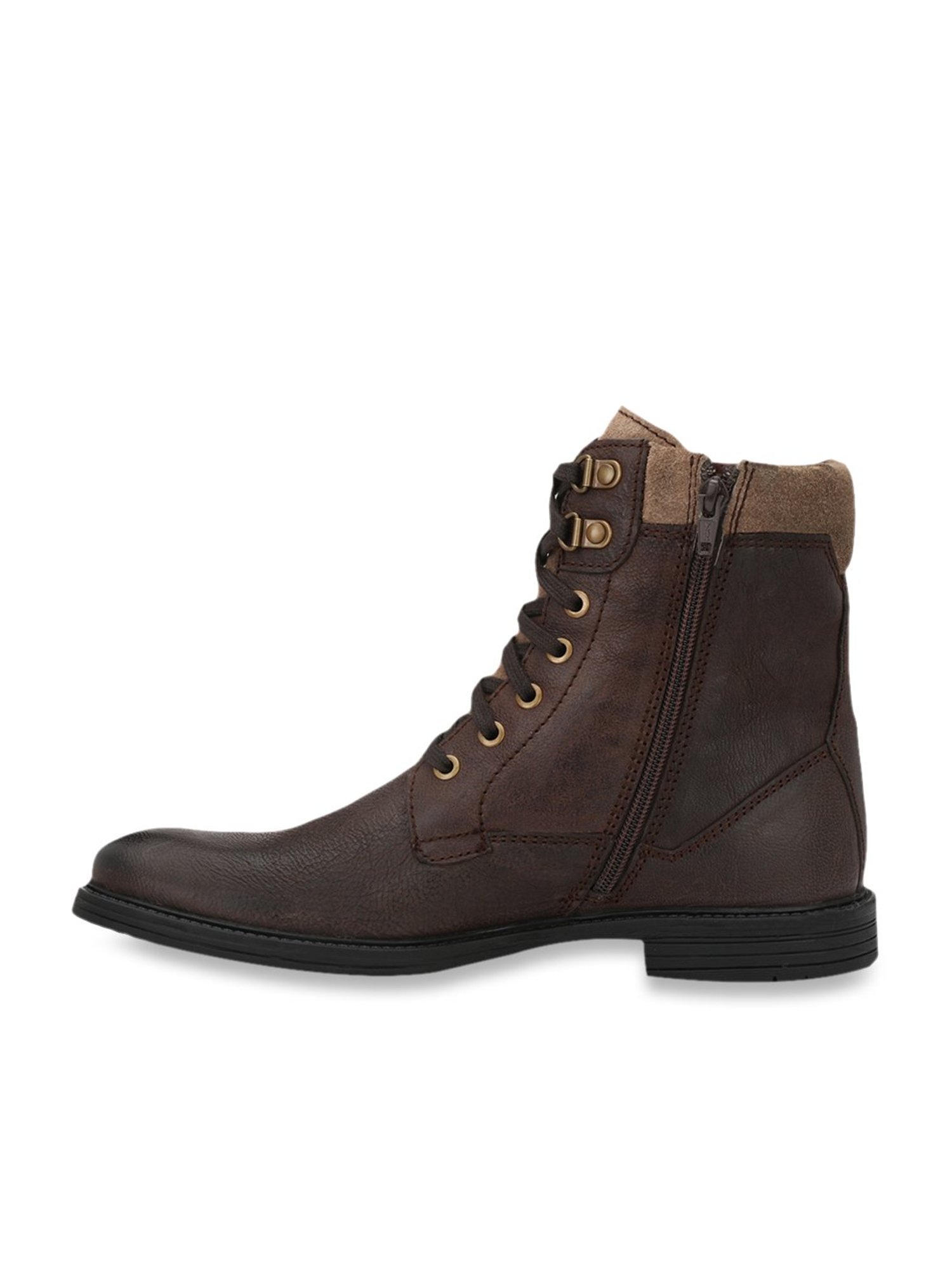 Delize Men's Brown Derby Boots