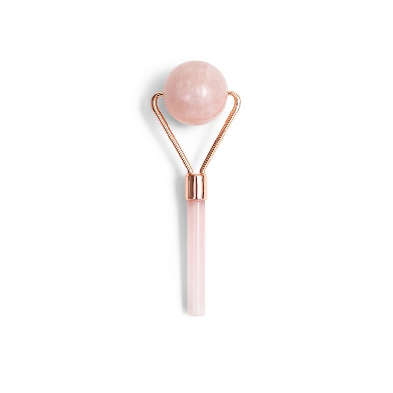 Zoe Ayla Contour Facial Roller Rose Quartz - 1ct
