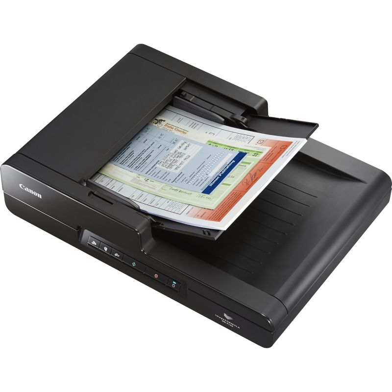 Canon imageFORMULA DR-F120 Sheetfed/Flatbed Scanner - 600 dpi Optical - 24-bit Color - 8-bit Grayscale - 20 ppm (Mono) - 10 ppm (Color) - USB
