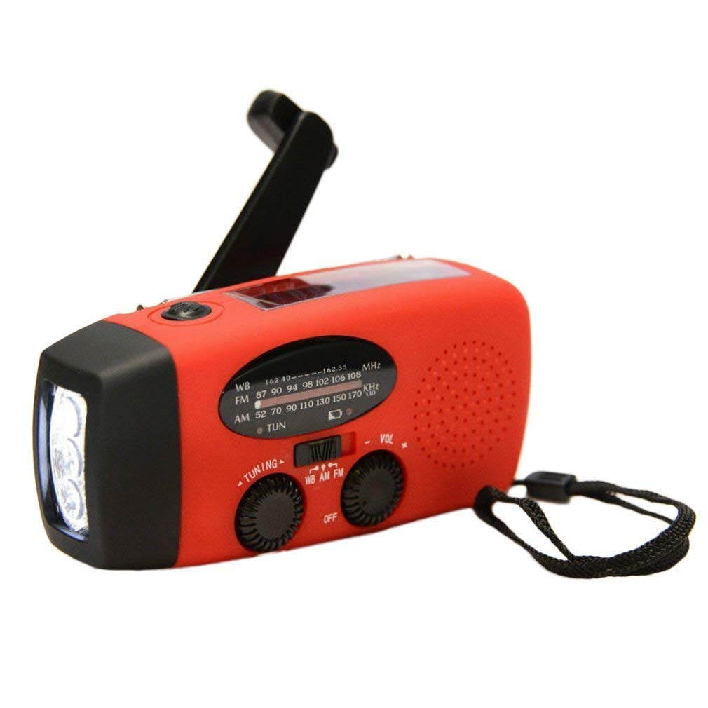 Protable Emergency Hand Crank Generator AM/FM/WB Radio Flashlight Charger Waterproof Emergency Survival Tools