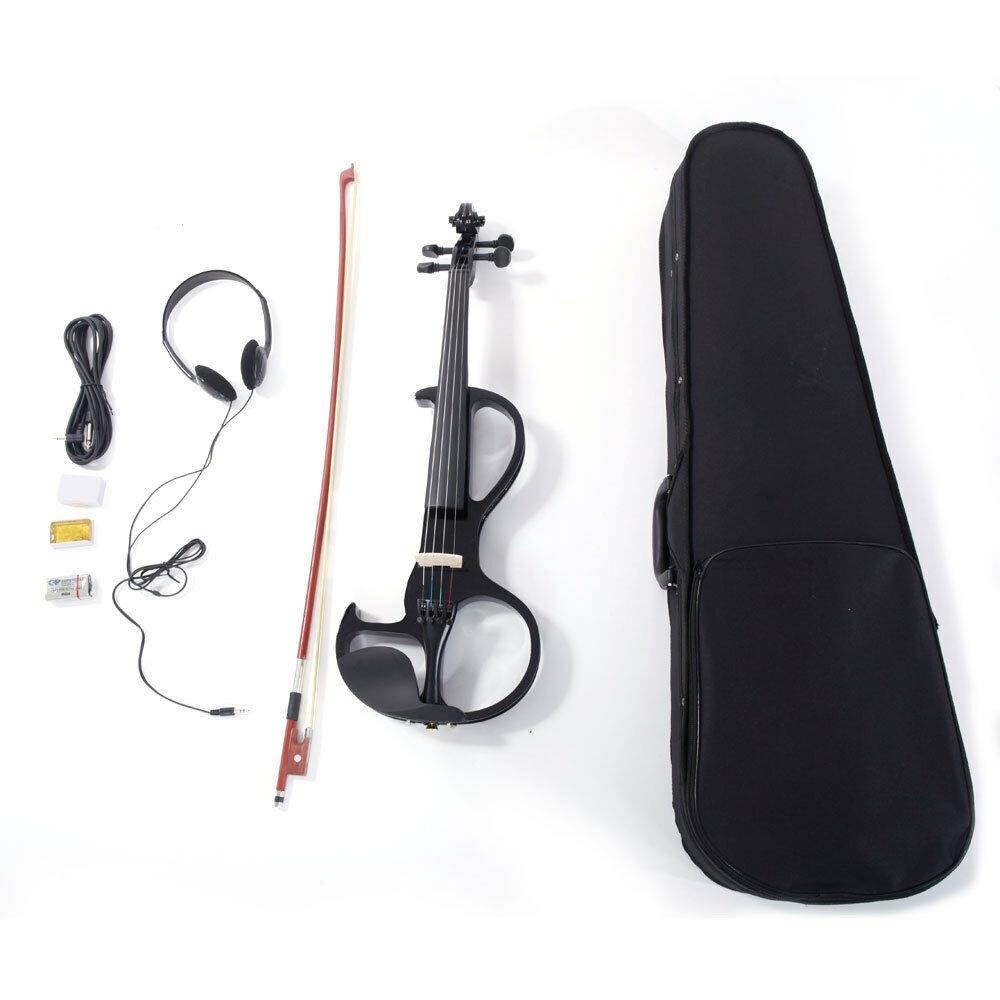 6 Color 8 Pattern Electric Violin with Case Bow Rosin Earphone Battery Line