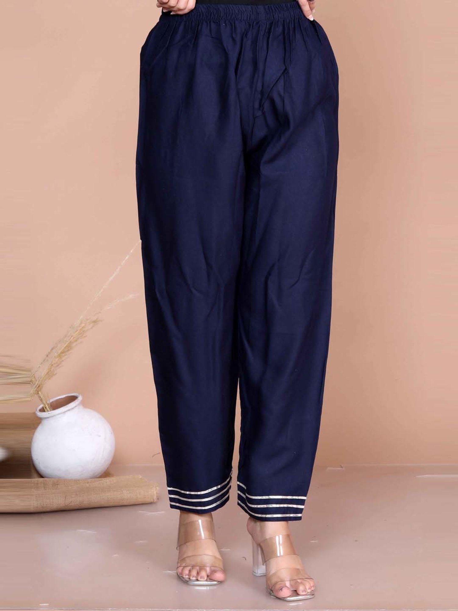 Miravan Blue Embroidered Kurta Pant Set With Dupatta