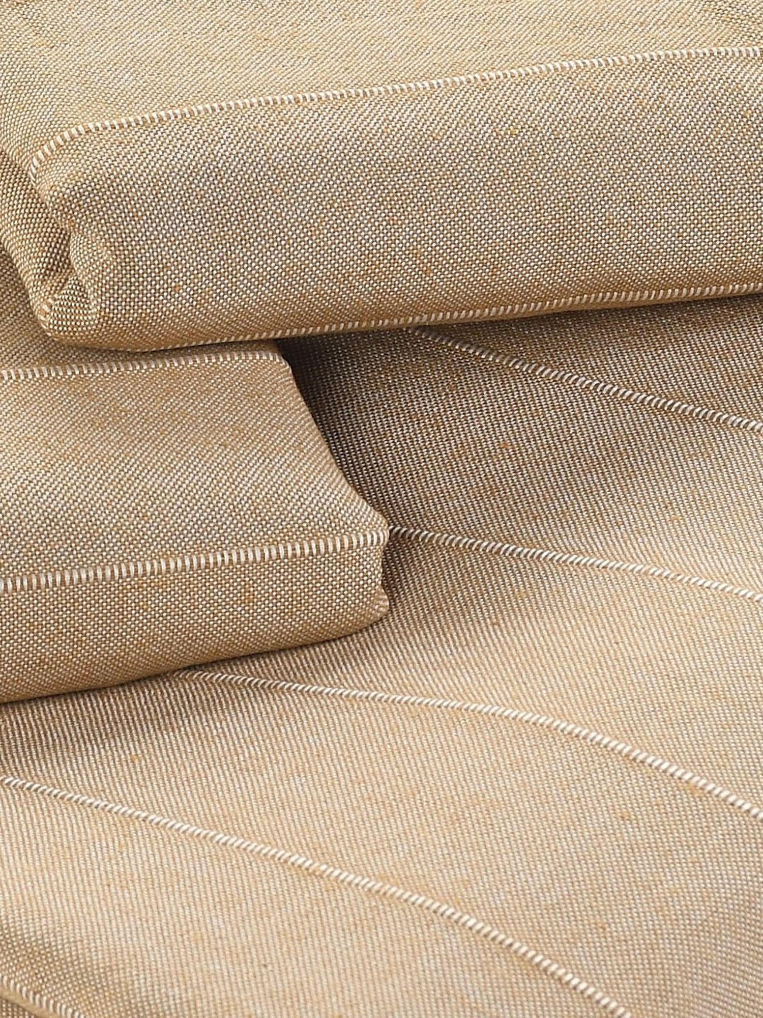 Saral Home Abstract Beige 155 TC Cotton King Sized Bed Sheet with 2 Pillow Covers