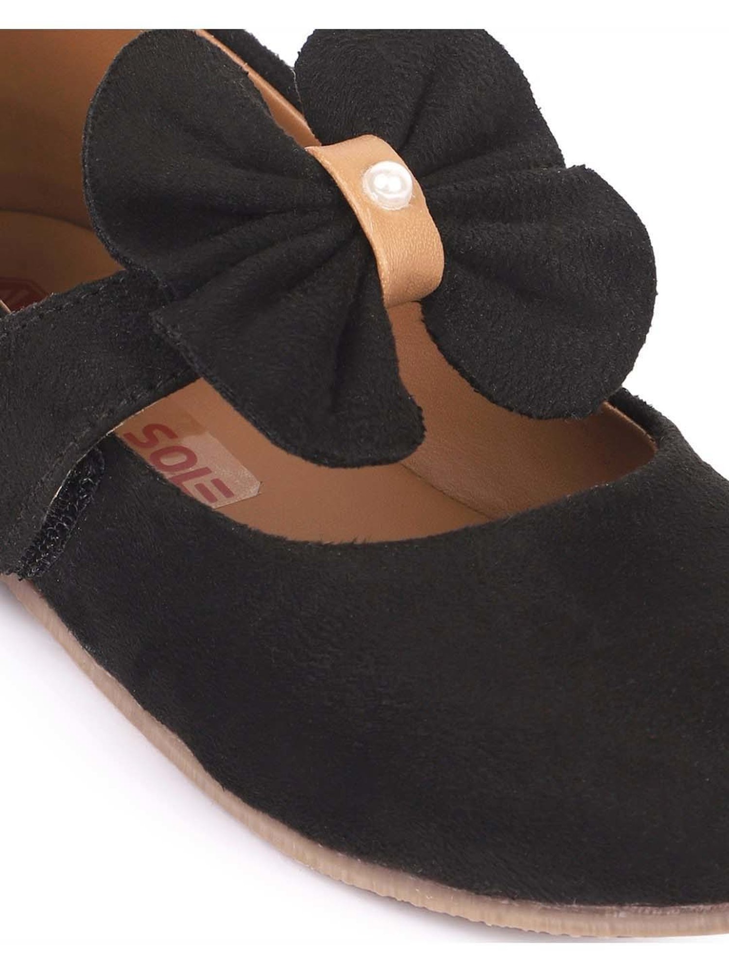 Minesole Kids Black Mary Jane Shoes